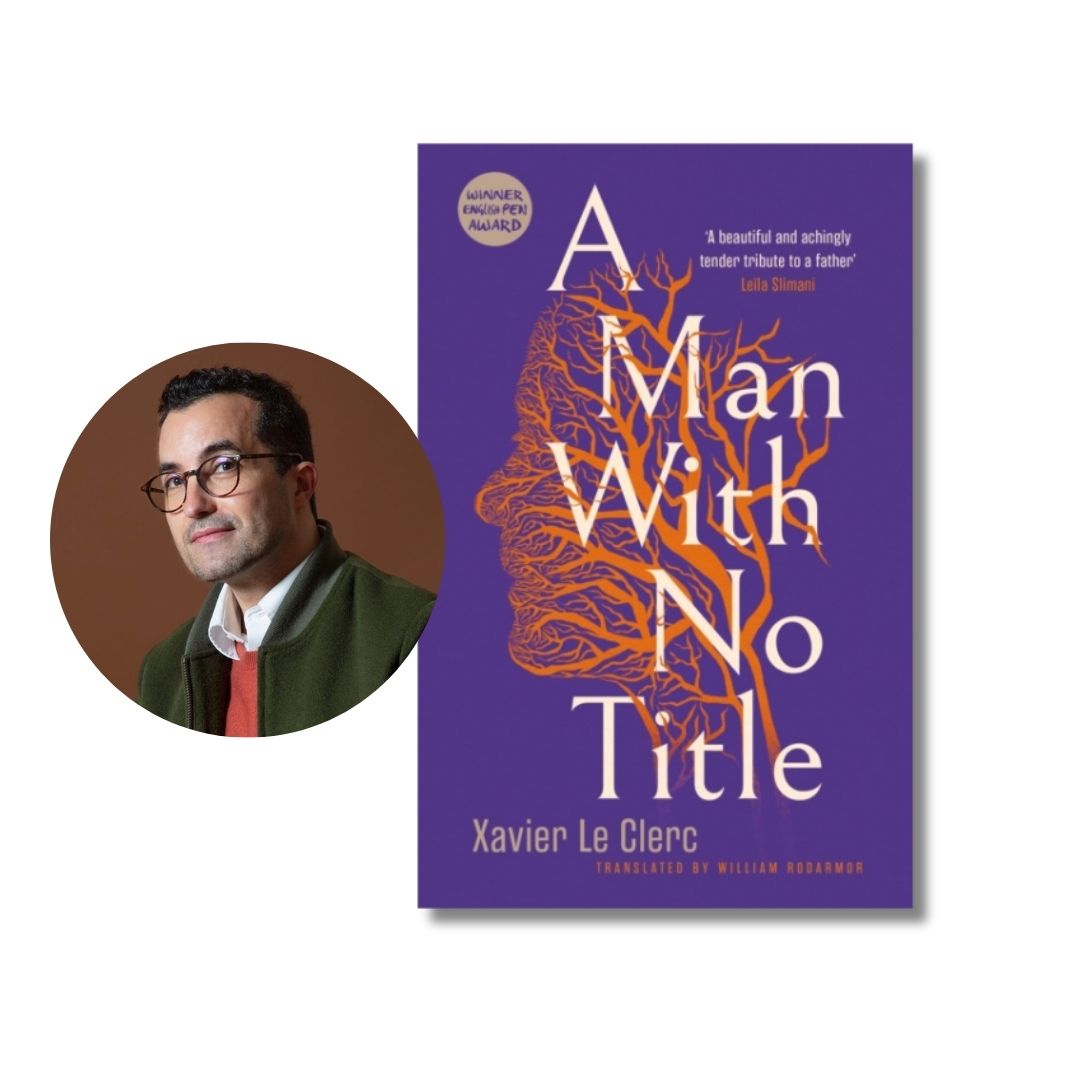 Book cover of A Man With No Title and author photos