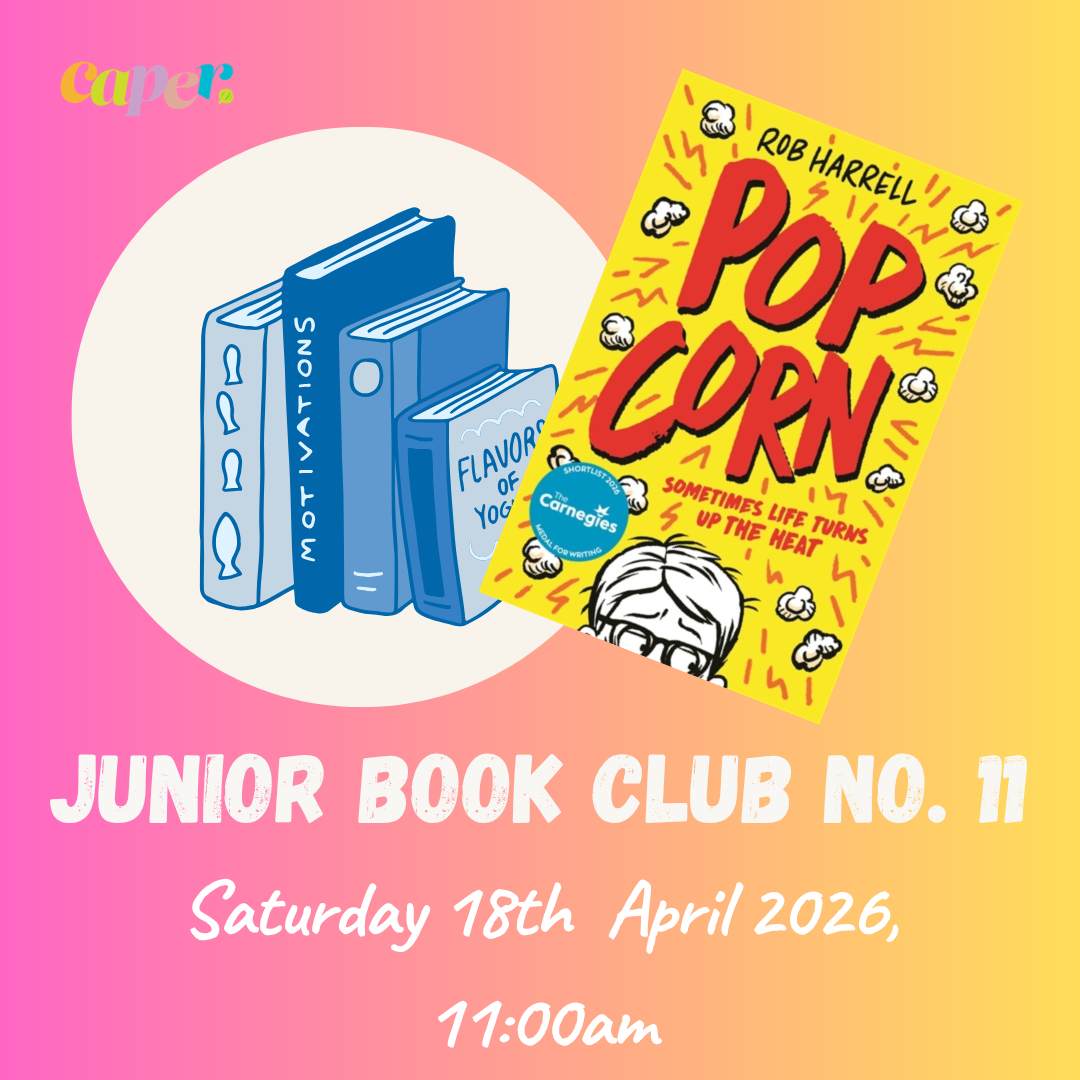 Image of book cover and event details