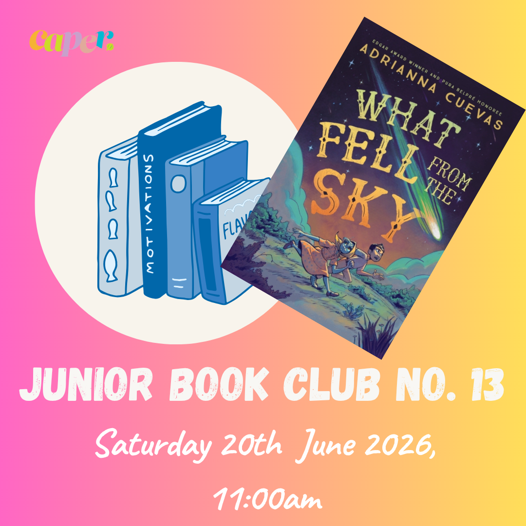 Image of book cover and event details