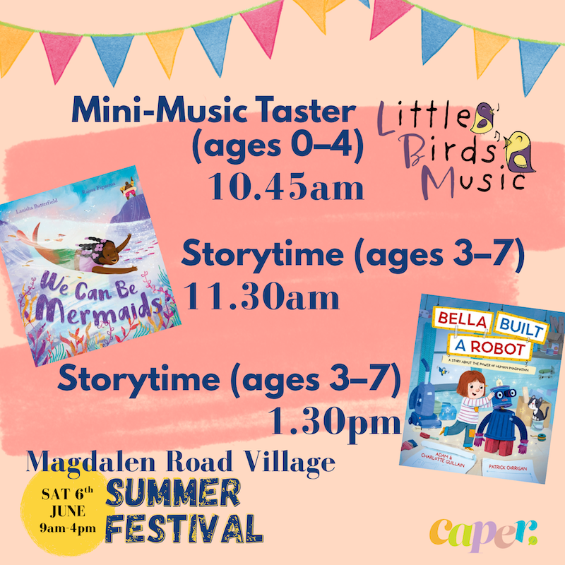 Poster about literary festival with timings on