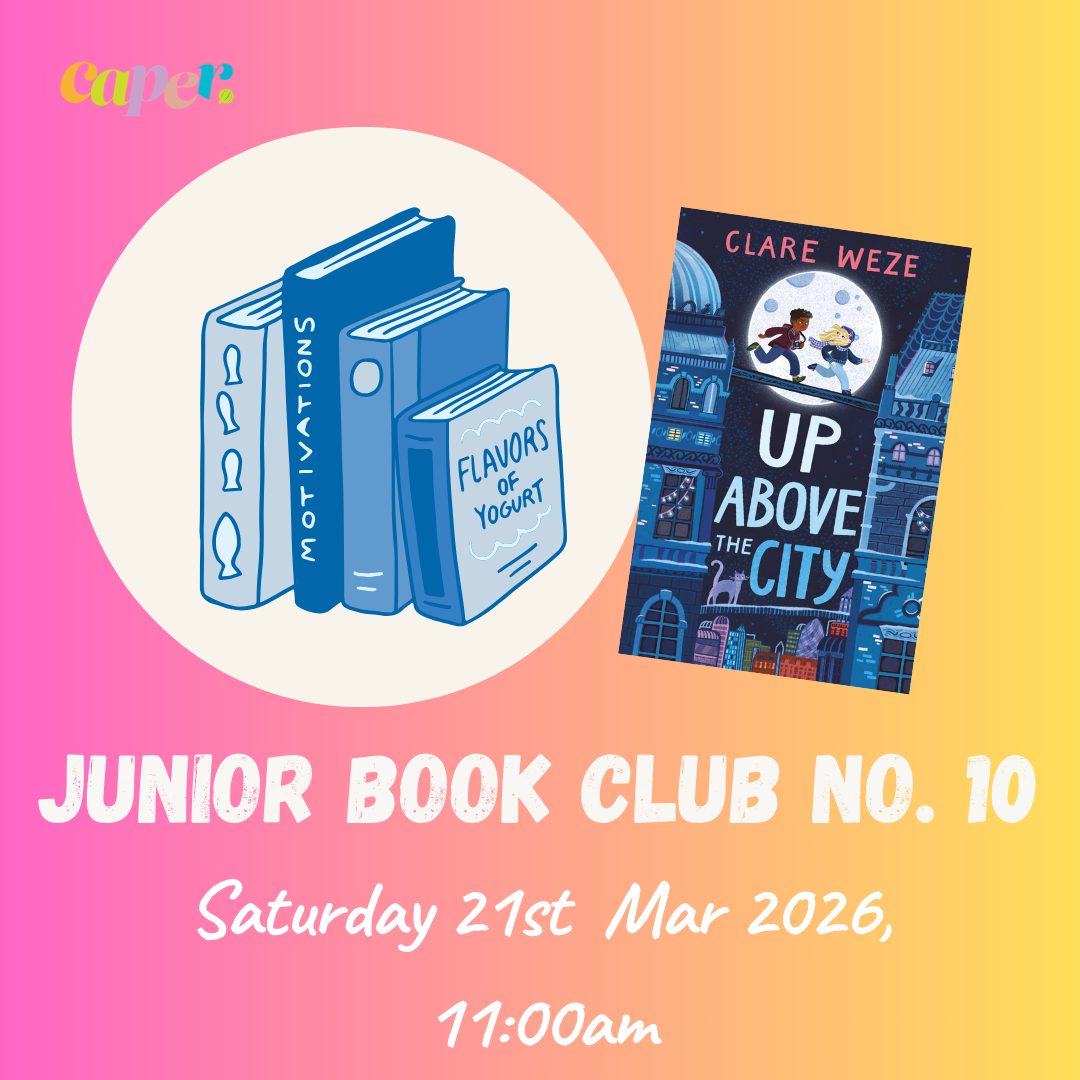 Image of book cover and event details