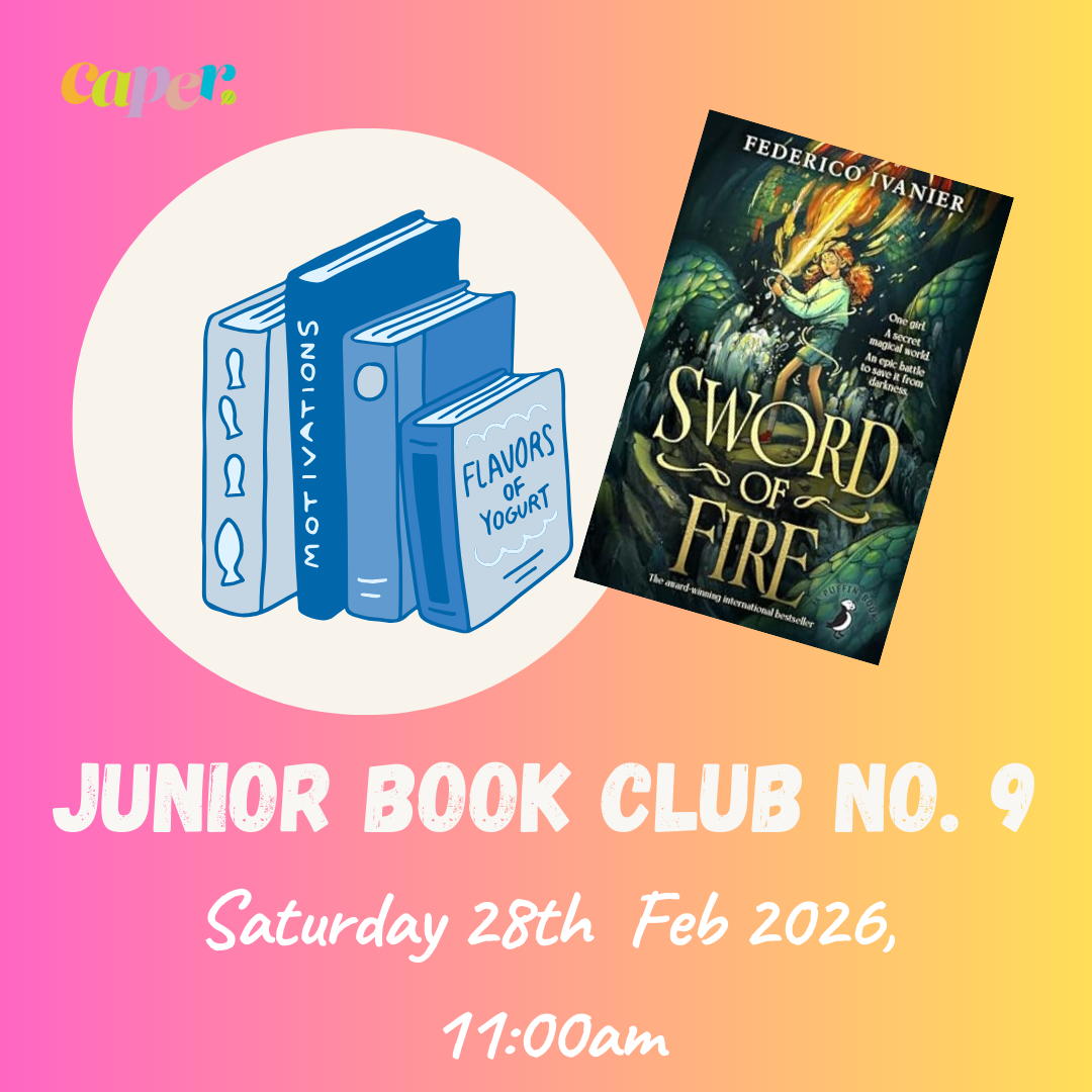 Image of book cover and event details