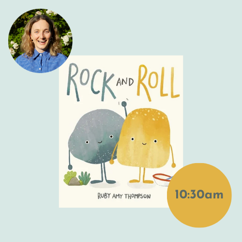 Image of book cover, author and event details