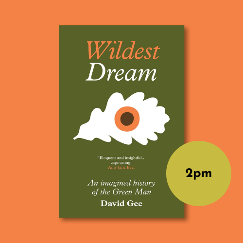 Image of book cover and author photo with abstract background